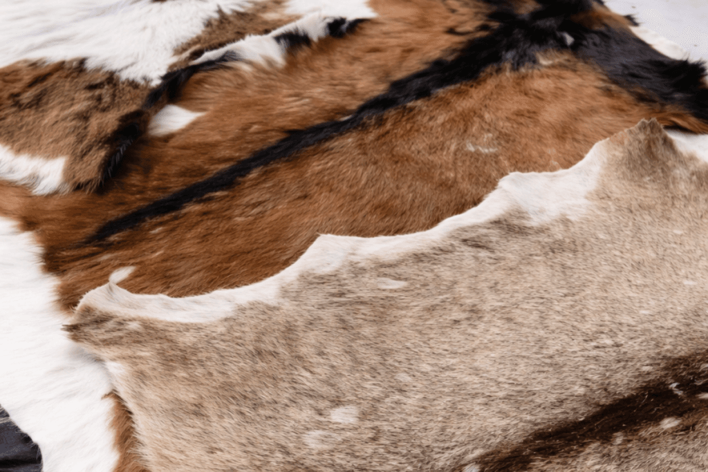 natural decorative animal skins for rugs sofas and interior design
