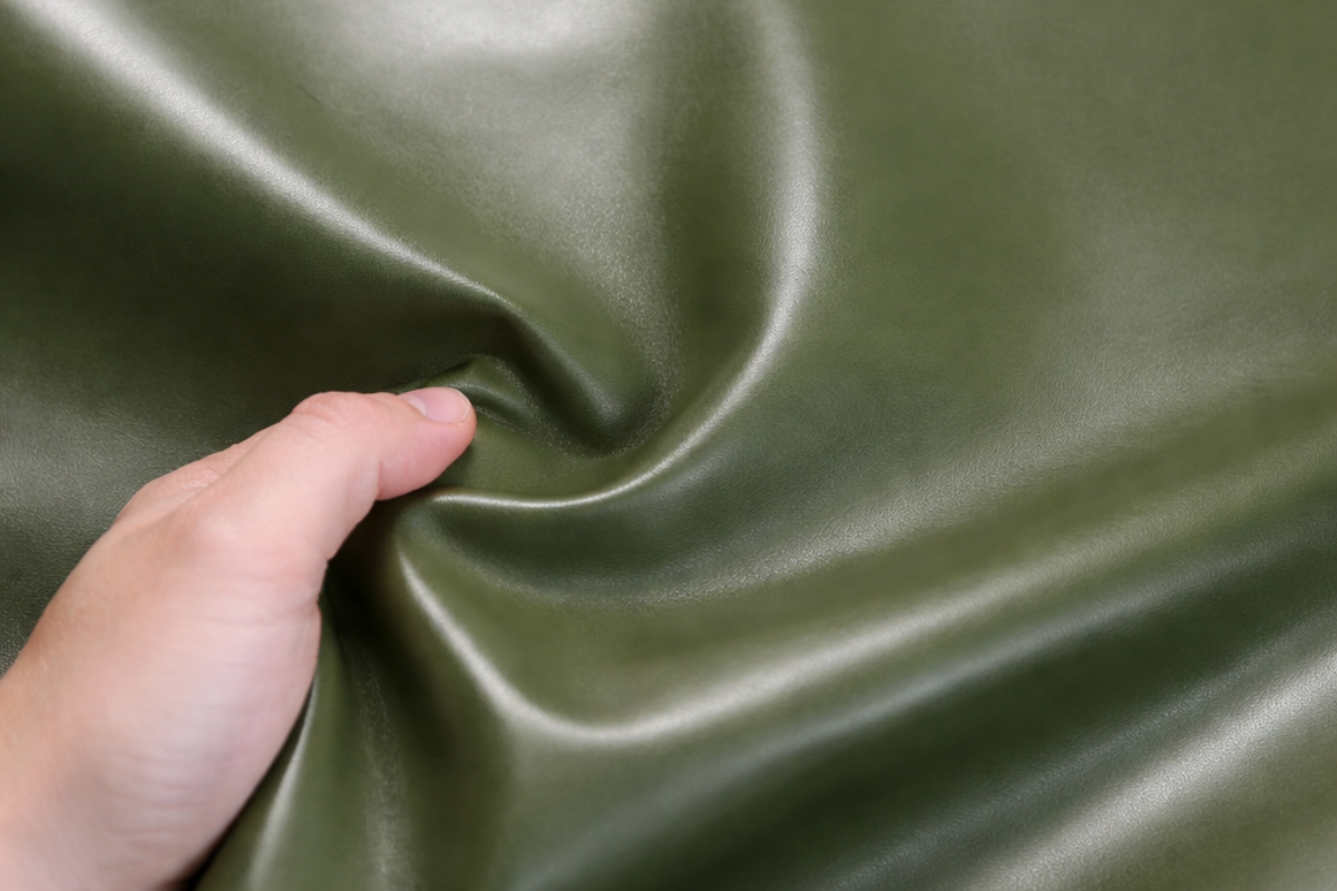 δέρμα αρνί nappa απαλό σε σκούρο πράσινο για τσάντες υποδήματα και κατασκευές